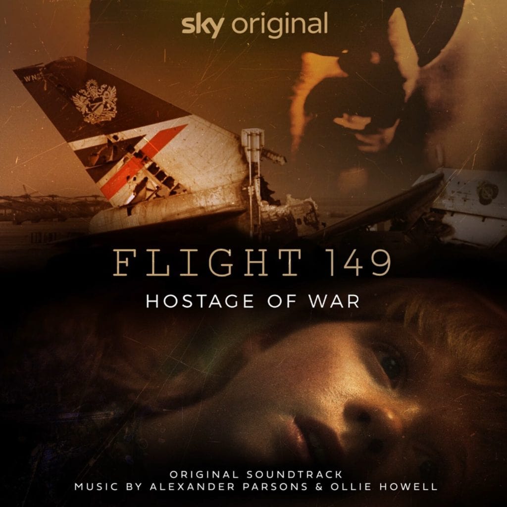 Artwork for the "Flight 149: Hostage of War" original soundtrack album by Alexander Parsons and Ollie Howell.