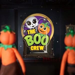 Artwork for "The Boo Crew" advert with music by Brolly Brollyman