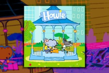 Blog post artwork for "Howie the Loveable Hippo!" with music by Brollyman.