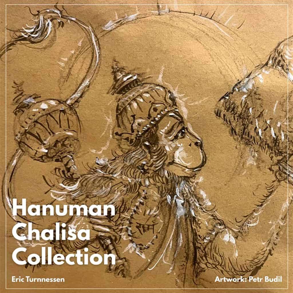 Cover artwork for "Hanuman Chalisa Collection" by Eric Turnnessen.