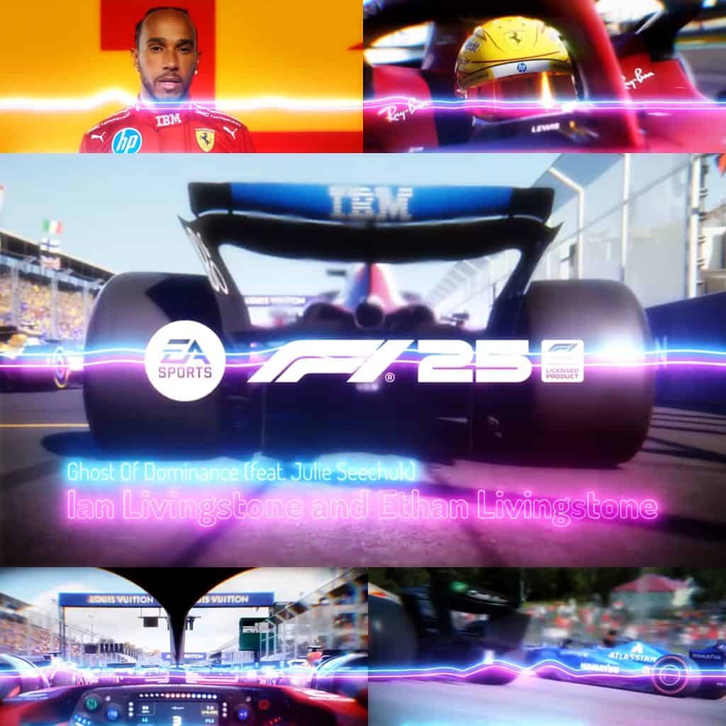 Artwork for F125 which includes music by Ian Livingstone.