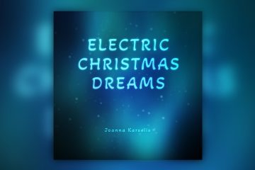 Blog post artwork for "Electric Christmas Dreams" EP from Joanna Karselis.