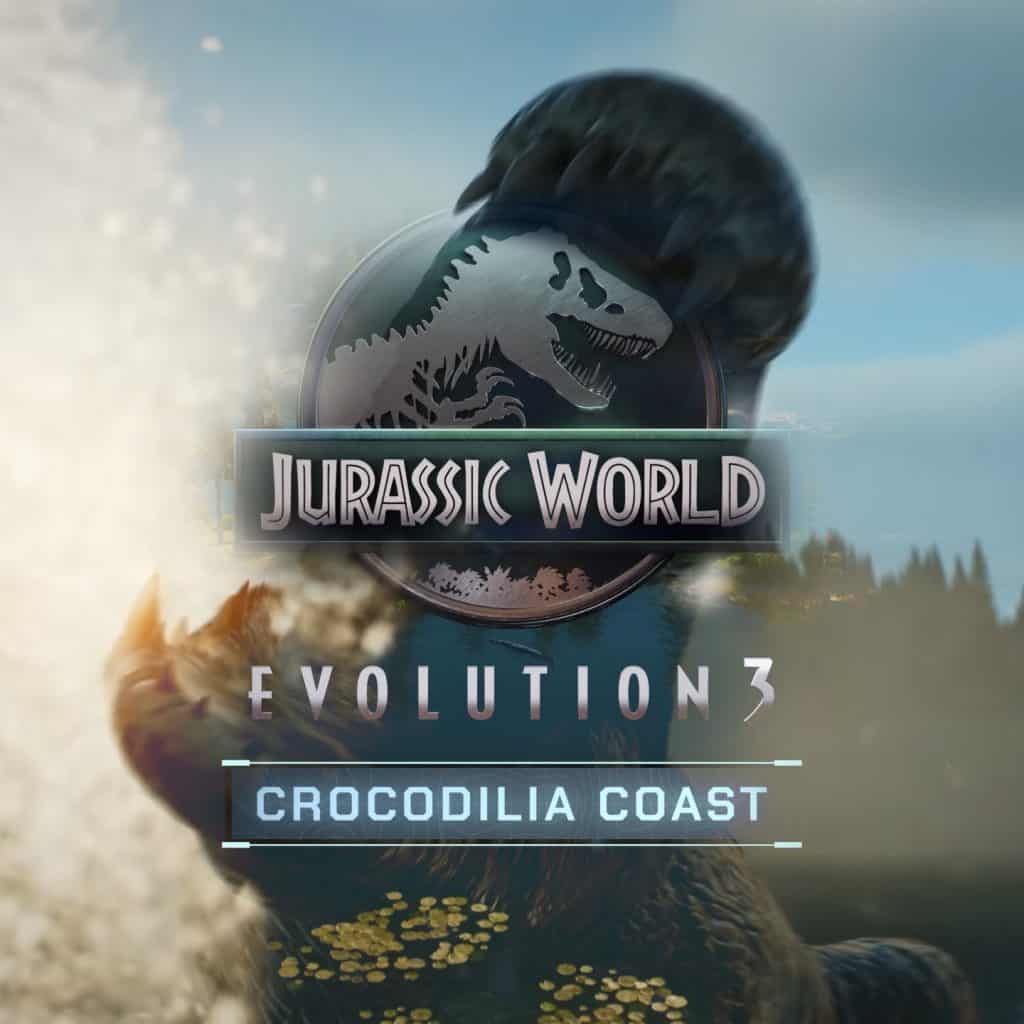 Cover artwork for Jurassic World Evolution 3: Crocodilia Coast trailer music by Marcus Hedges.