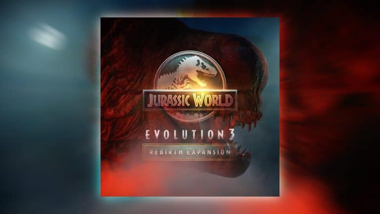 Blog post artwork for the Jurassic World Evolution 3: Rebirth Expansion - Launch Trailer with music by Marcus Hedges.