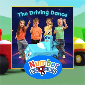 Artwork for Numberblocks The Driving Dance song.