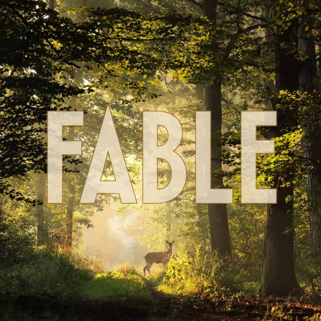 Cover artwork for "Fable" EP from Sarah Blair