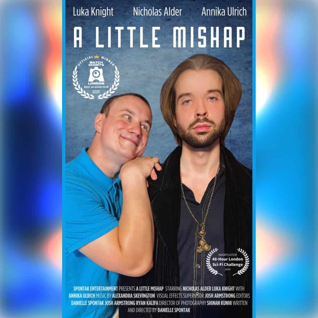 Artwork for "A Little Mishap" short film.