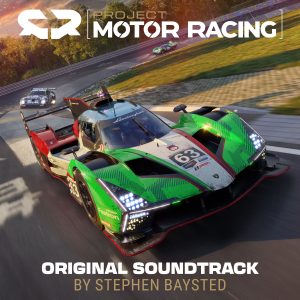 Cover artwork for "Project Motor Racing" video game soundtrack by from composer Stephen Baysted.