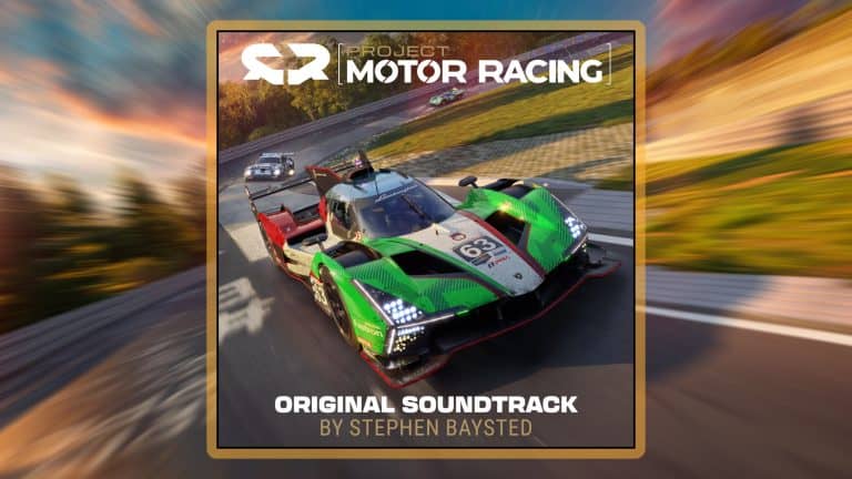 Blog post artwork for "Project Motor Racing" video game soundtrack by from composer Stephen Baysted.